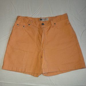 Orange Jean Shorts